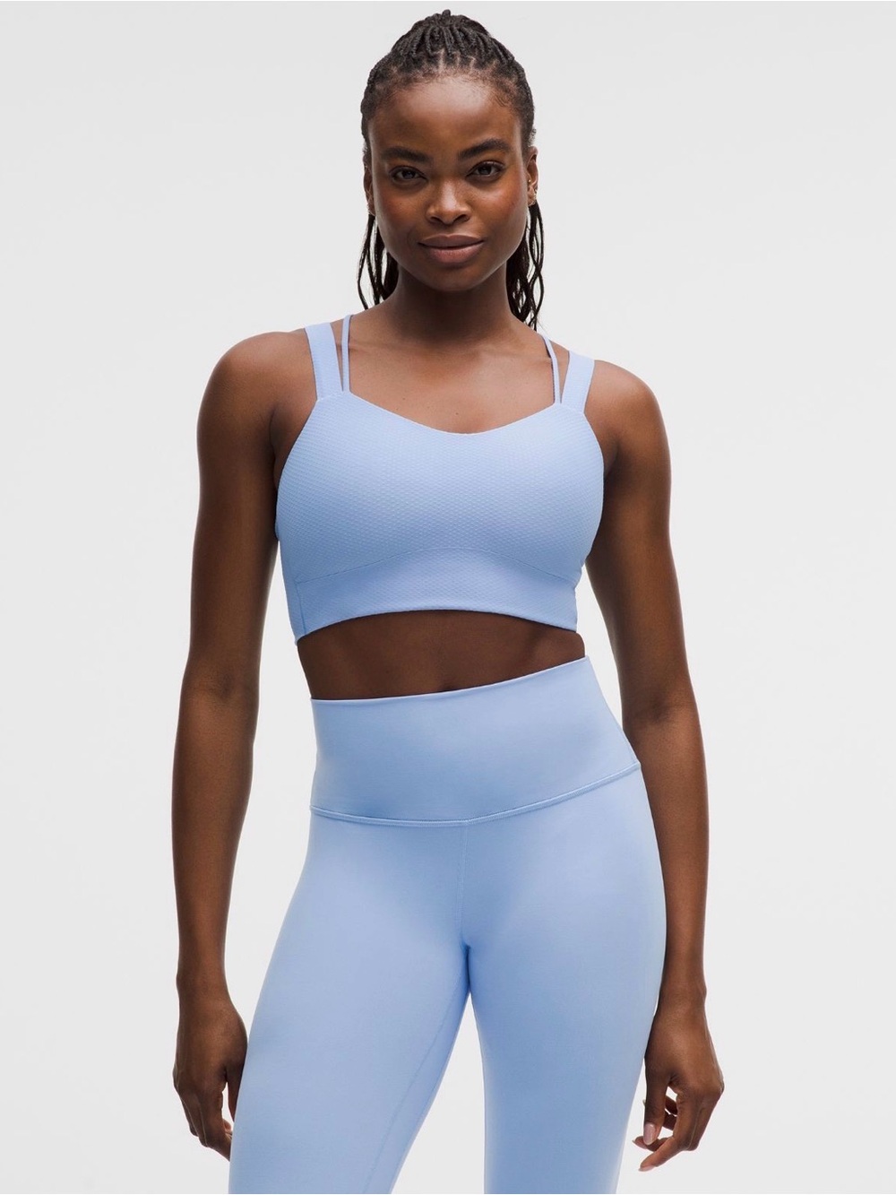 Lululemon Like a Cloud Longline Bra D/DD *Dot *Sinatra Blue